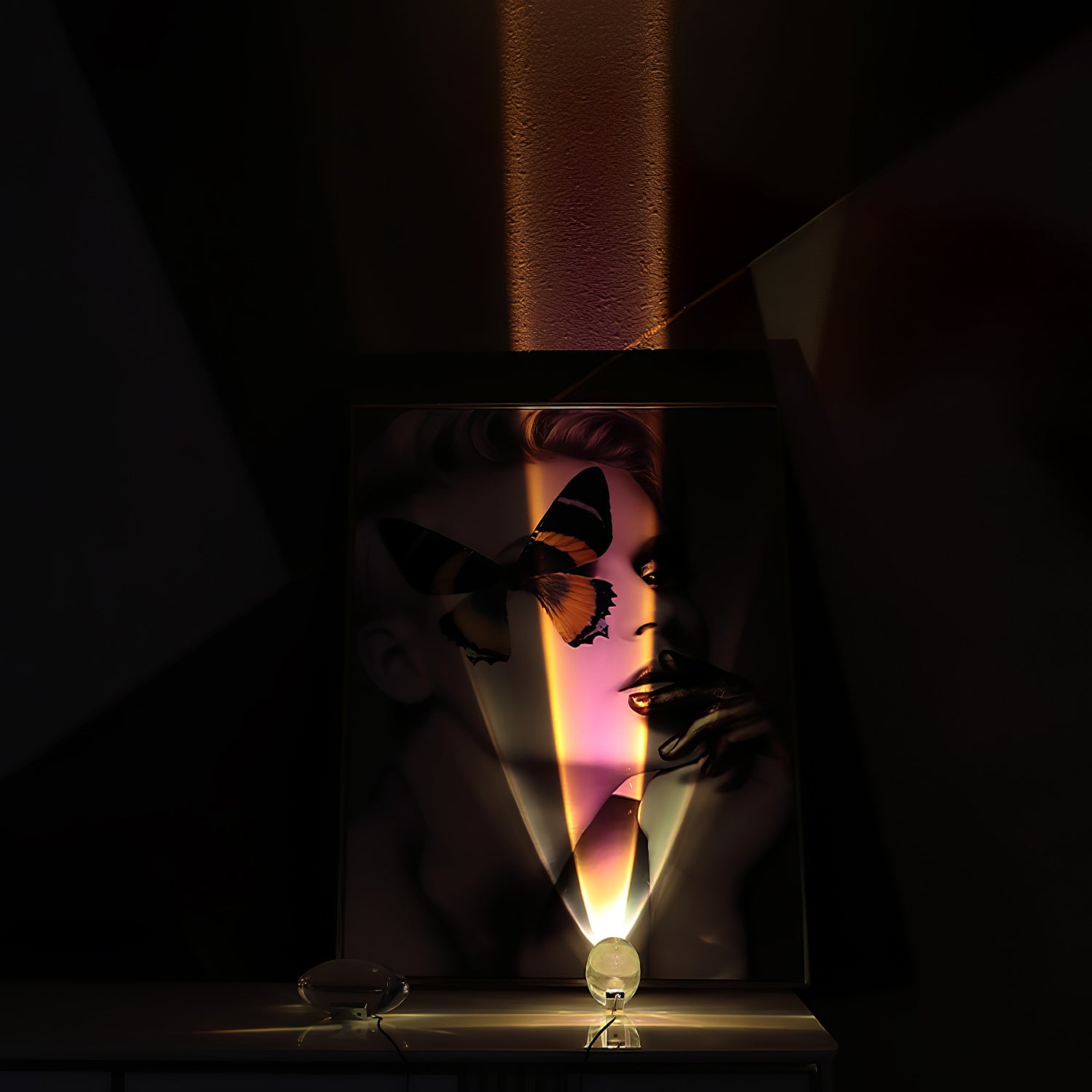 Lampe à poser moderne Kaarle en Verre