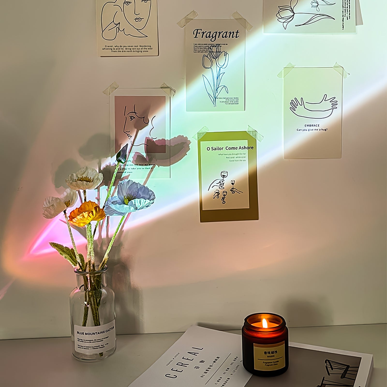Lampe à poser moderne Kaarle en Verre