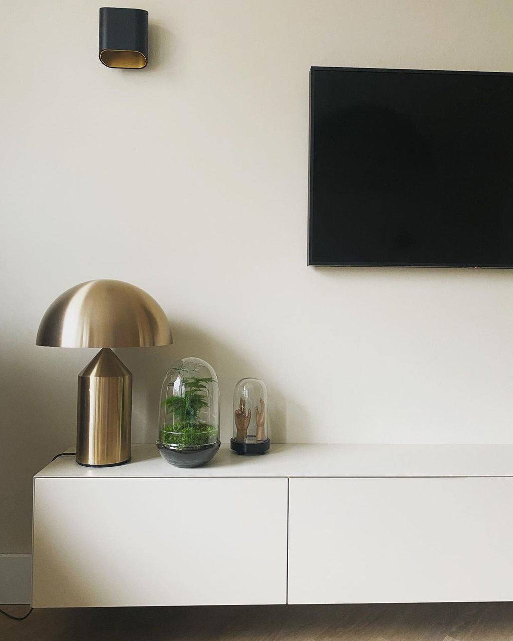 Lampe à poser moderne Sturla en métal Mat noir
