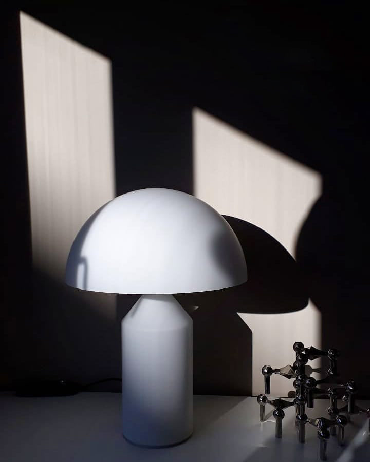Lampe à poser moderne Sturla en métal Mat noir