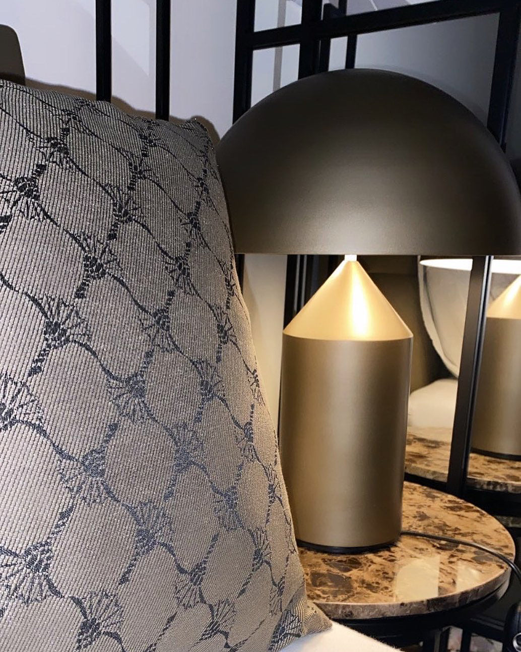 Lampe à poser moderne Sturla en métal Cuivre