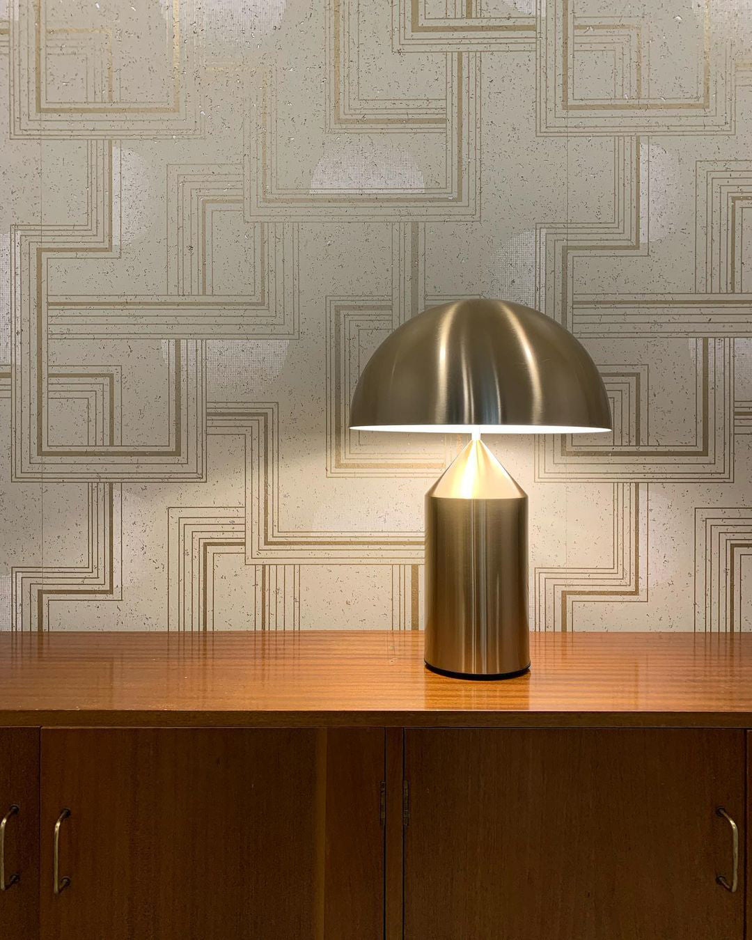Lampe à poser moderne Sturla en métal Cuivre
