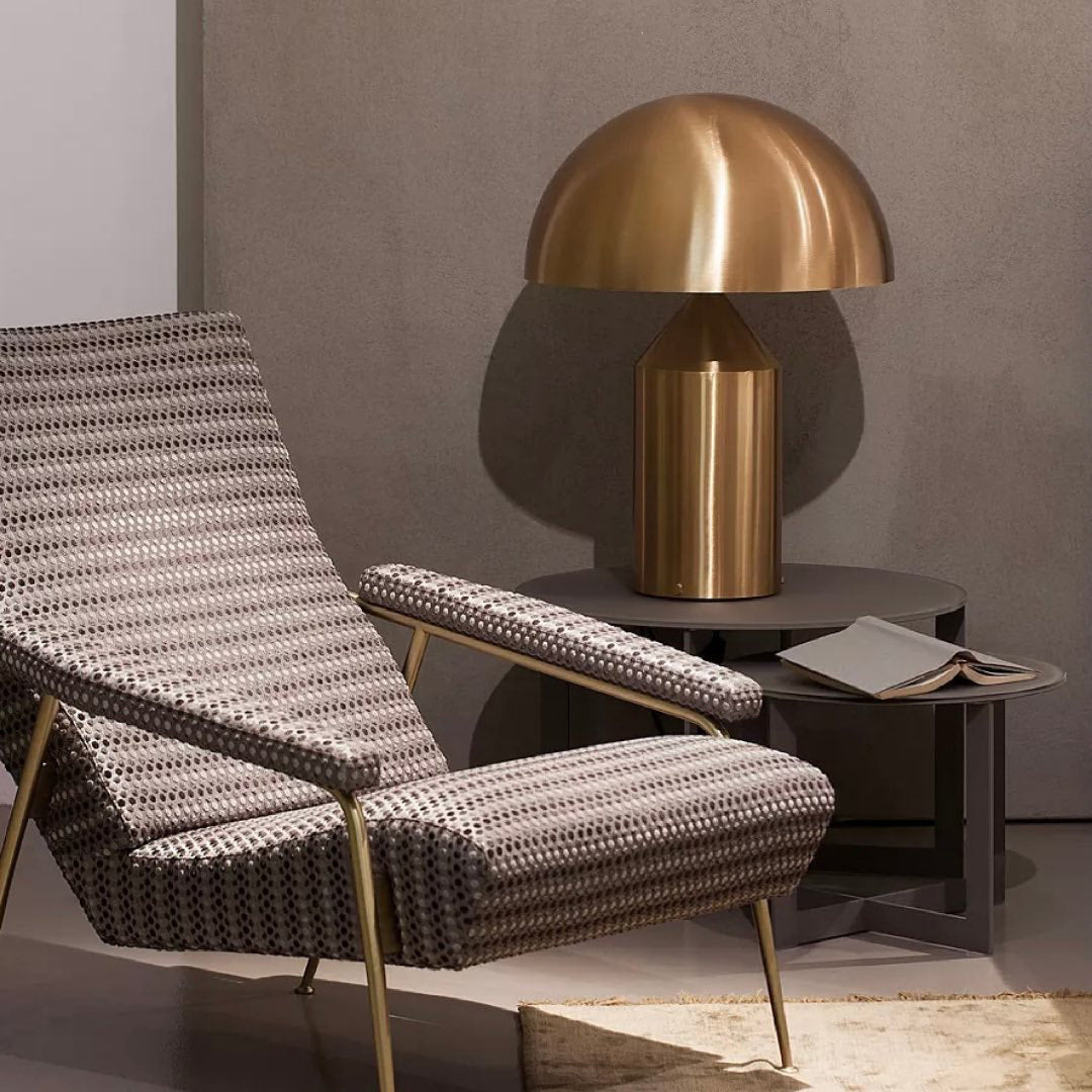 Lampe à poser moderne Sturla en métal Cuivre