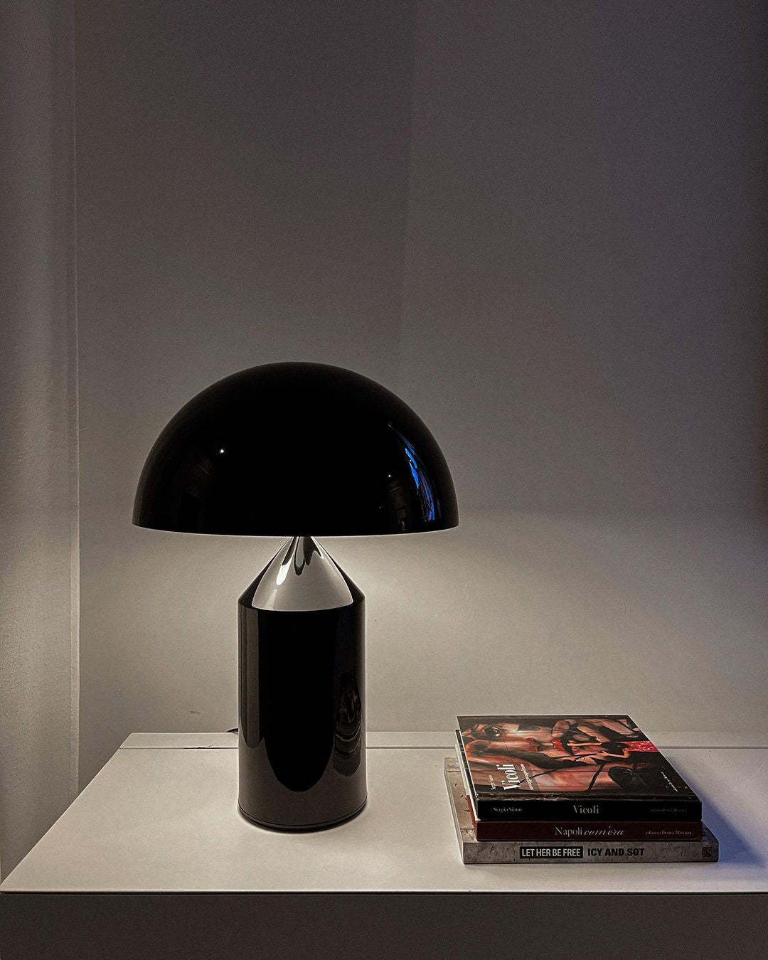 Lampe à poser moderne Sturla en métal Brillant blanc