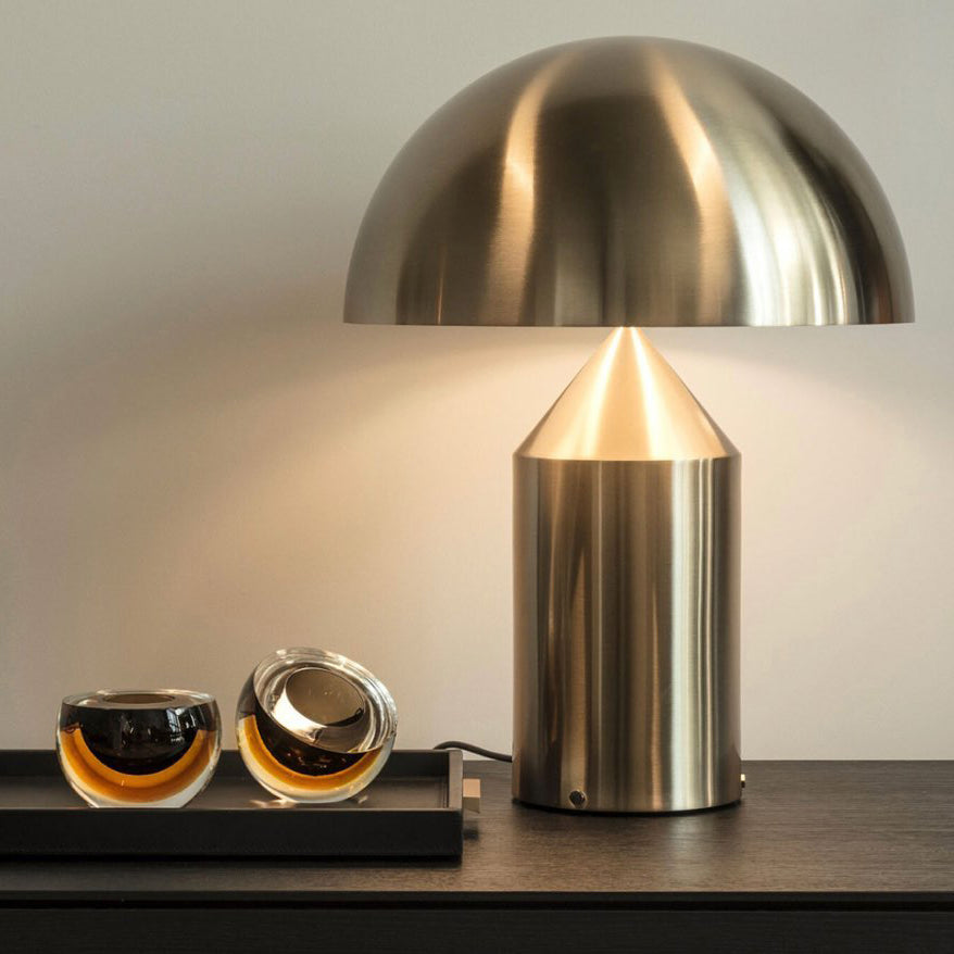 Lampe à poser moderne Sturla en métal Brillant blanc
