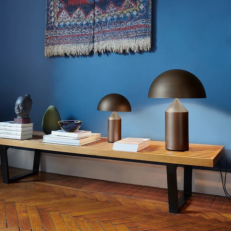 Lampe à poser moderne Sturla en métal Brillant noir