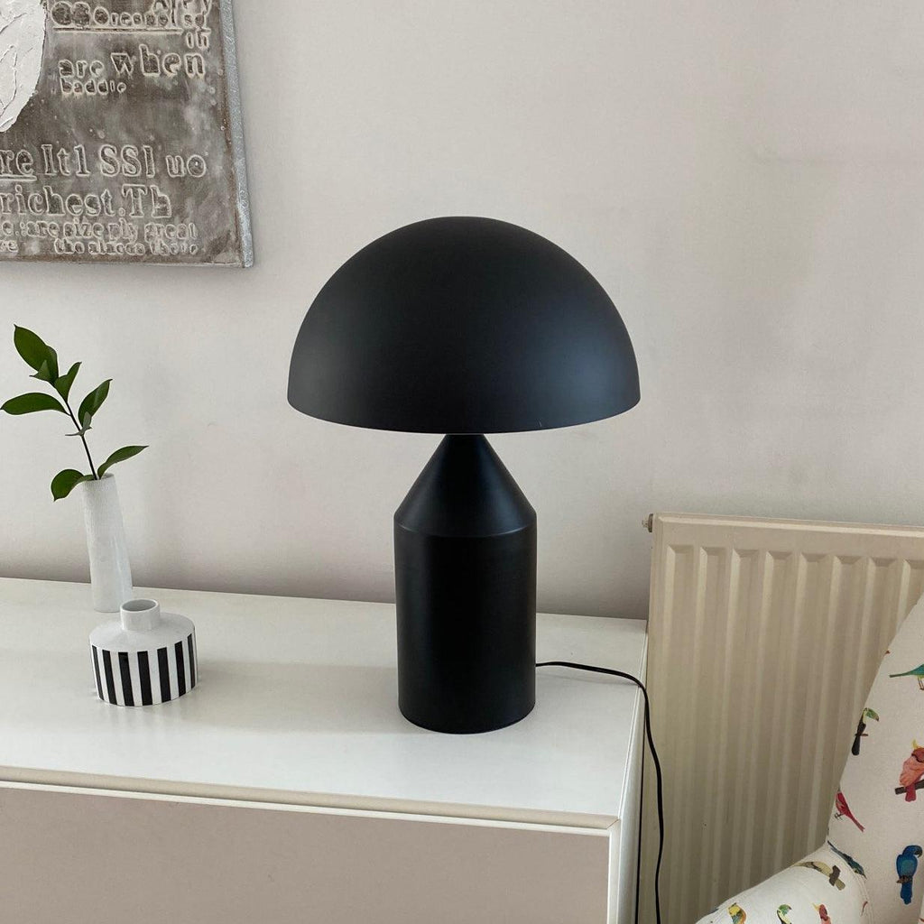 Lampe à poser moderne Sturla en métal Brillant blanc