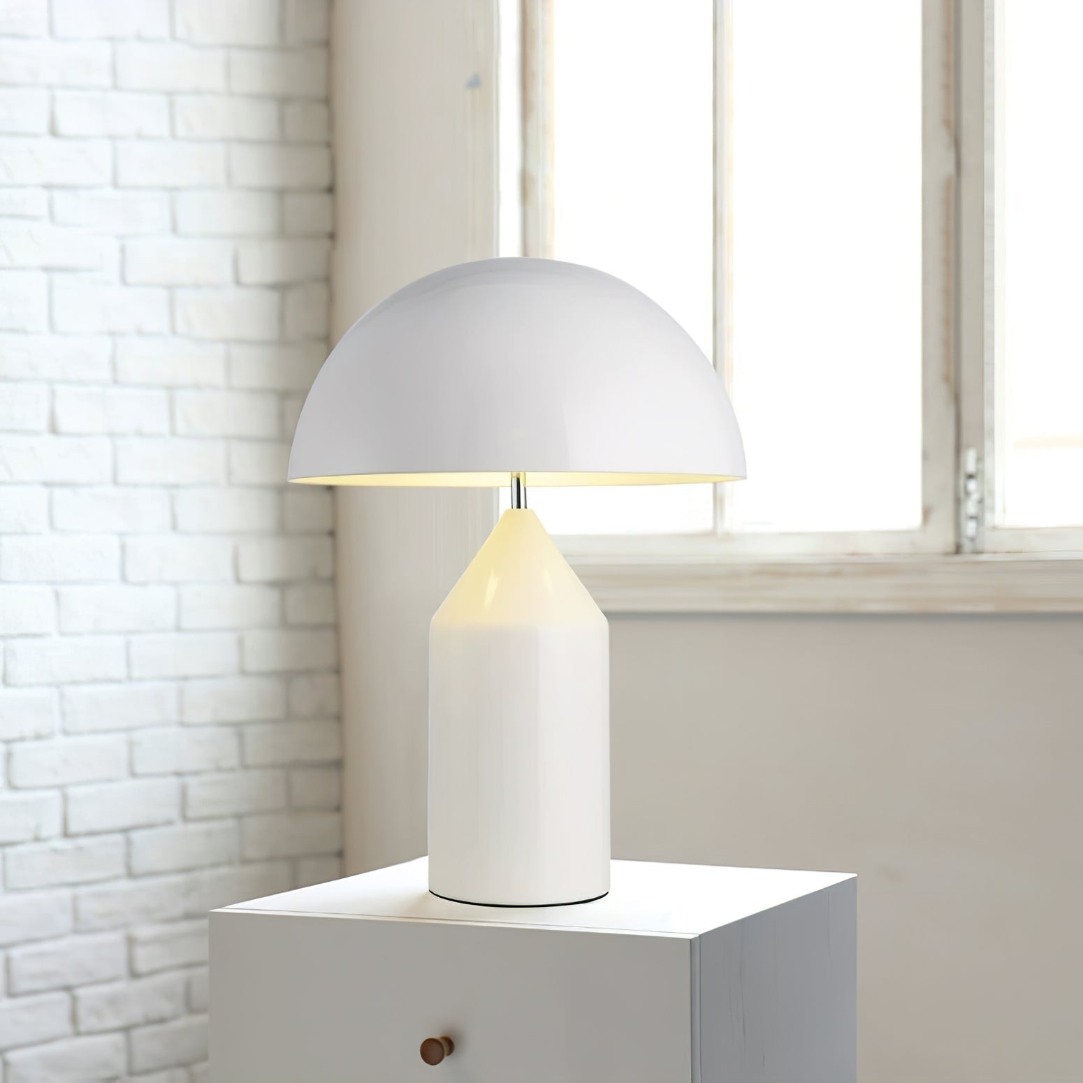 Lampe à poser moderne Sturla en métal Brillant noir