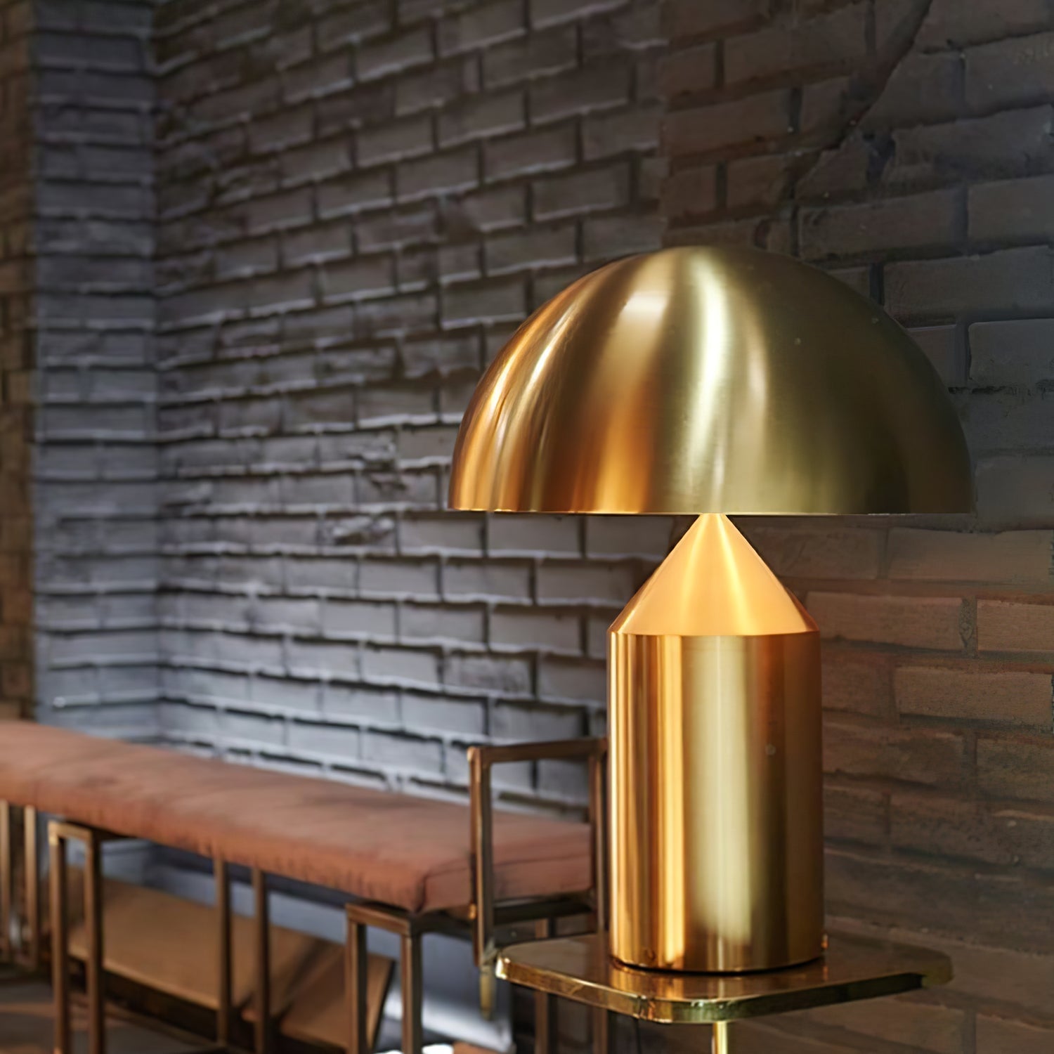 Lampe à poser moderne Sturla en métal Brillant noir