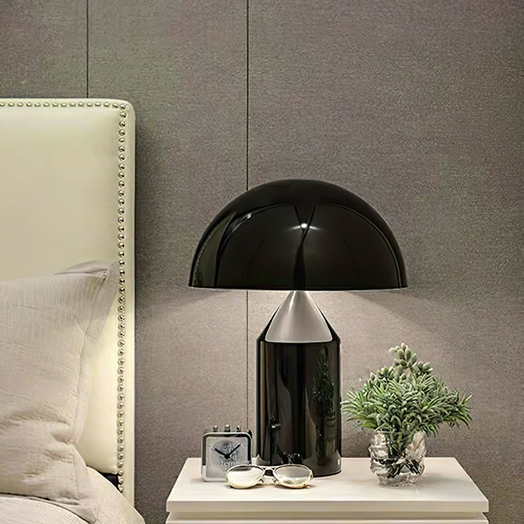 Lampe à poser moderne Sturla en métal Mat noir
