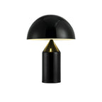 Lampe à poser moderne Sturla en métal Brillant noir