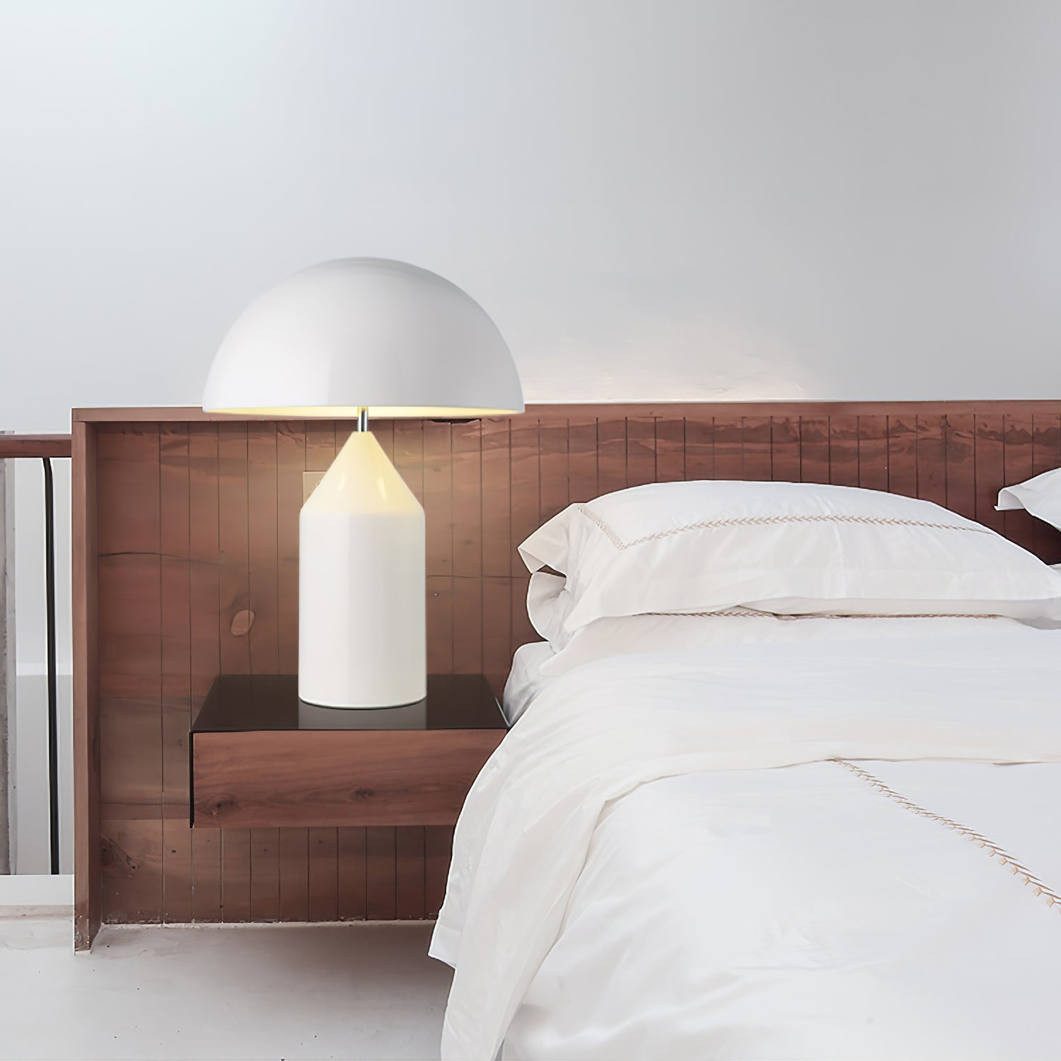 Lampe à poser moderne Sturla en métal Mat noir