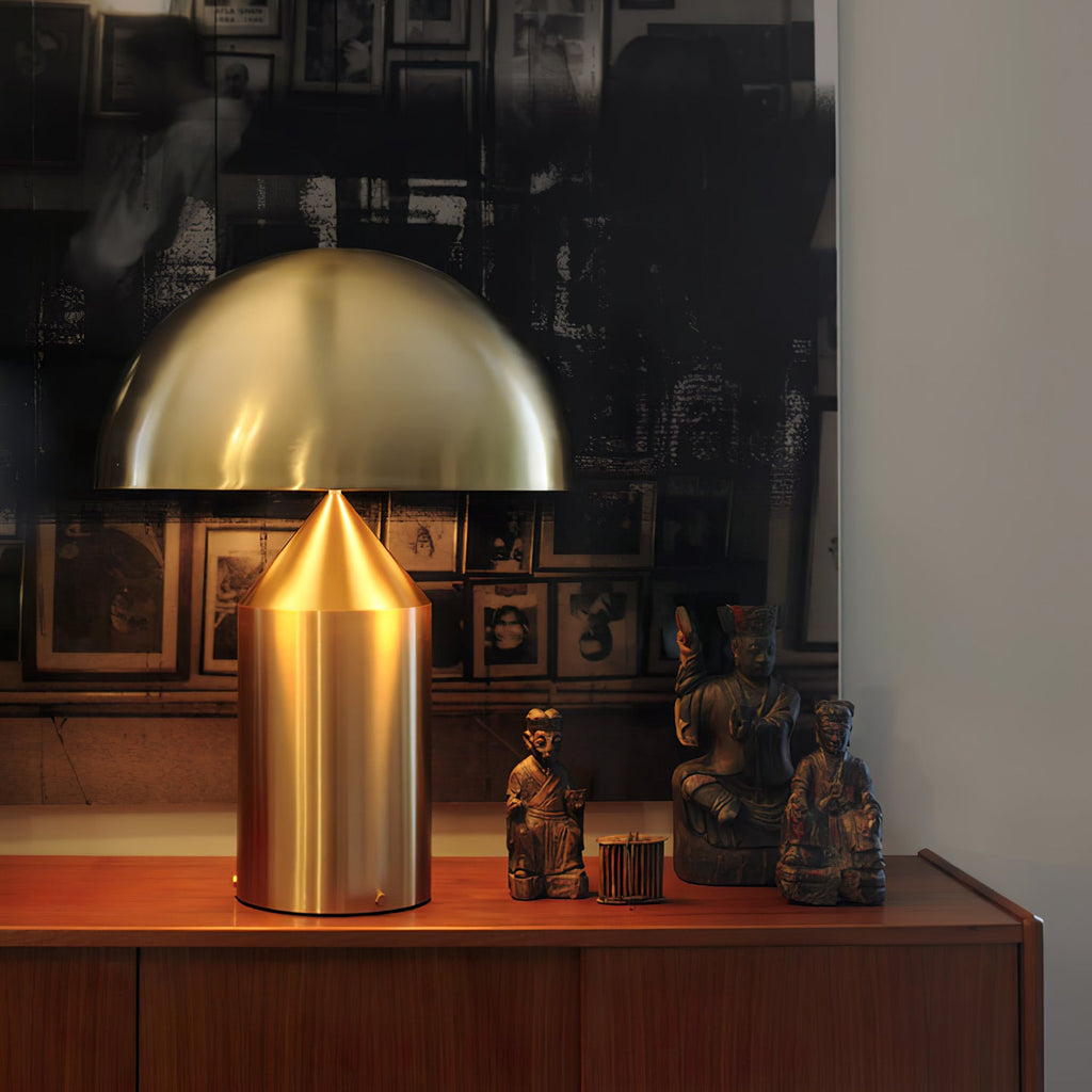 Lampe à poser moderne Sturla en métal Mat noir