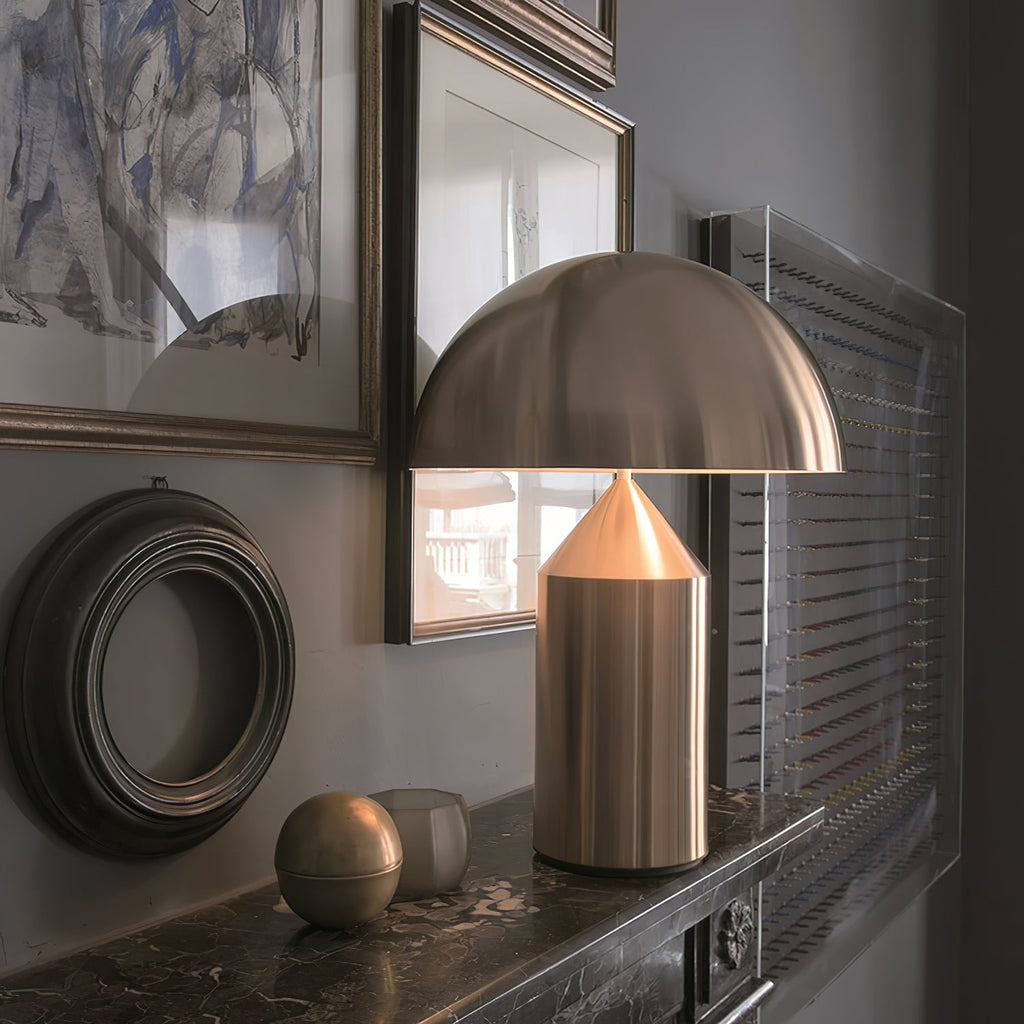 Lampe à poser moderne Sturla en métal Mat noir