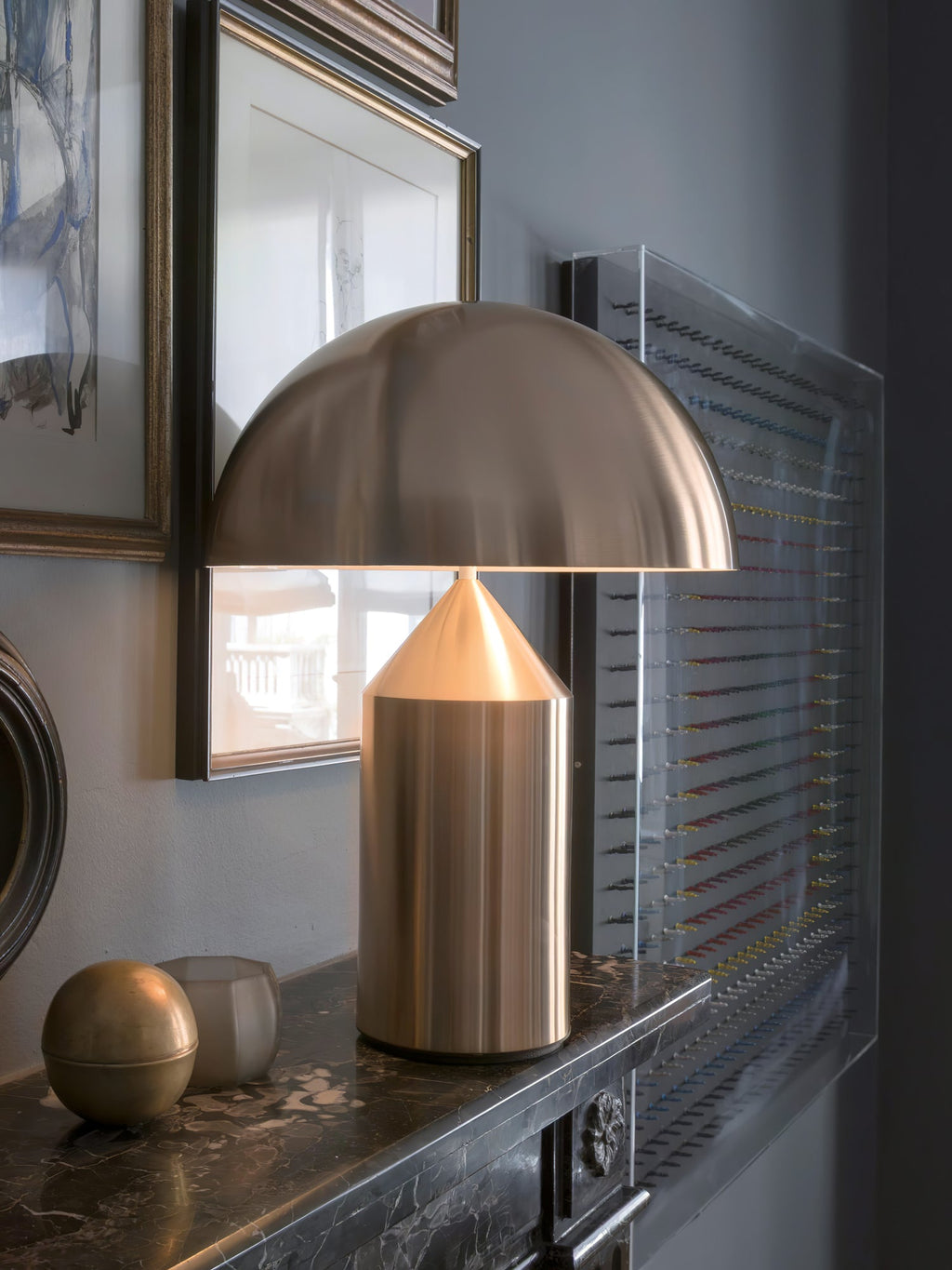Lampe à poser moderne Sturla en métal Cuivre