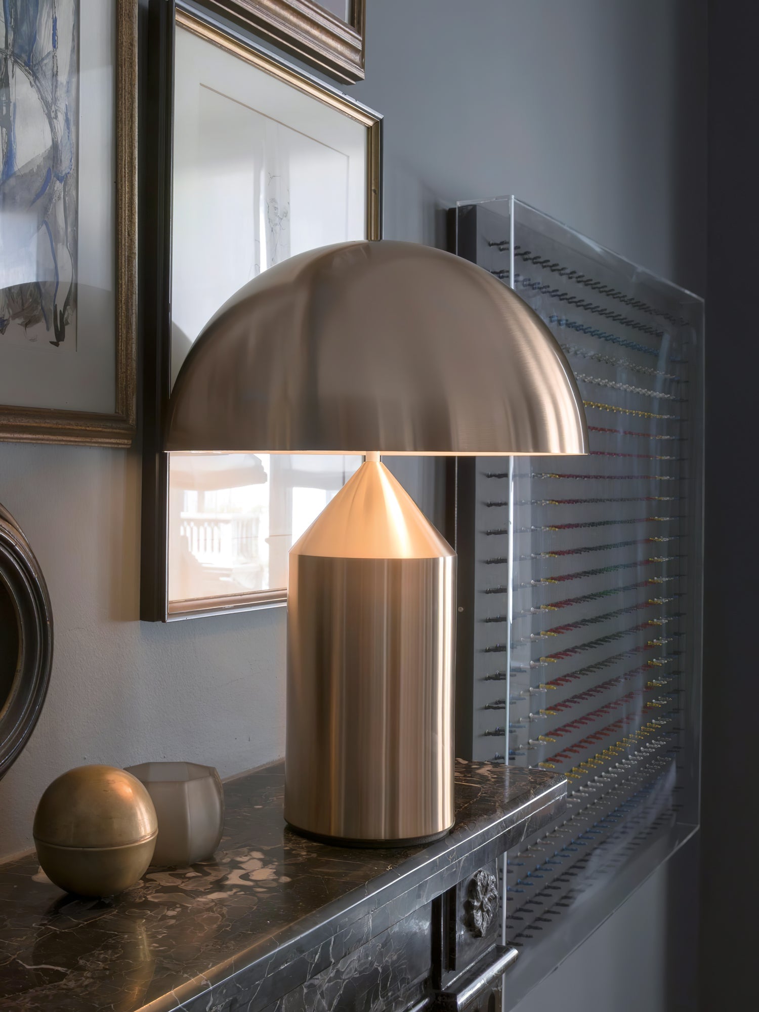 Lampe à poser moderne Sturla en métal Cuivre