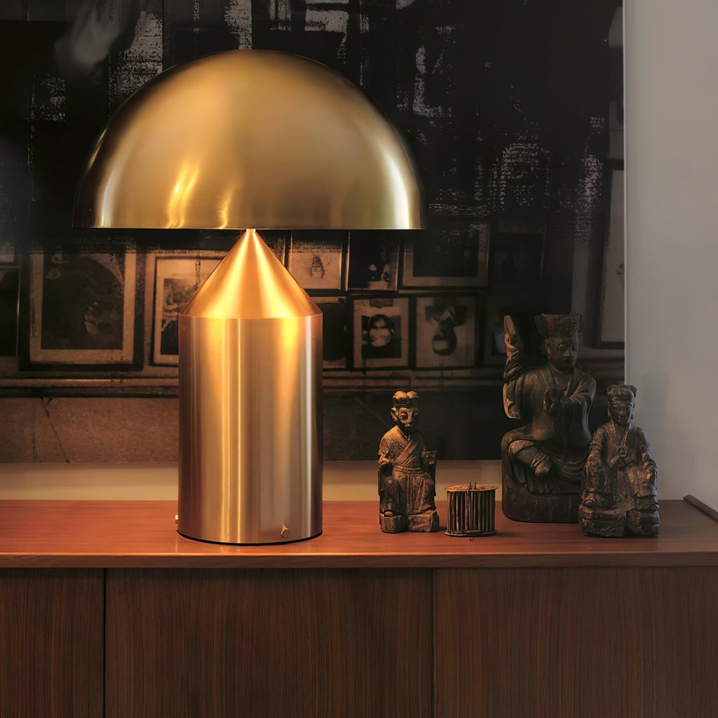 Lampe à poser moderne Sturla en métal Brillant blanc