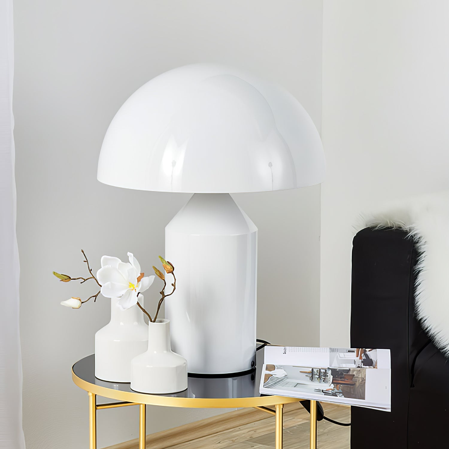 Lampe à poser moderne Sturla en métal Cuivre