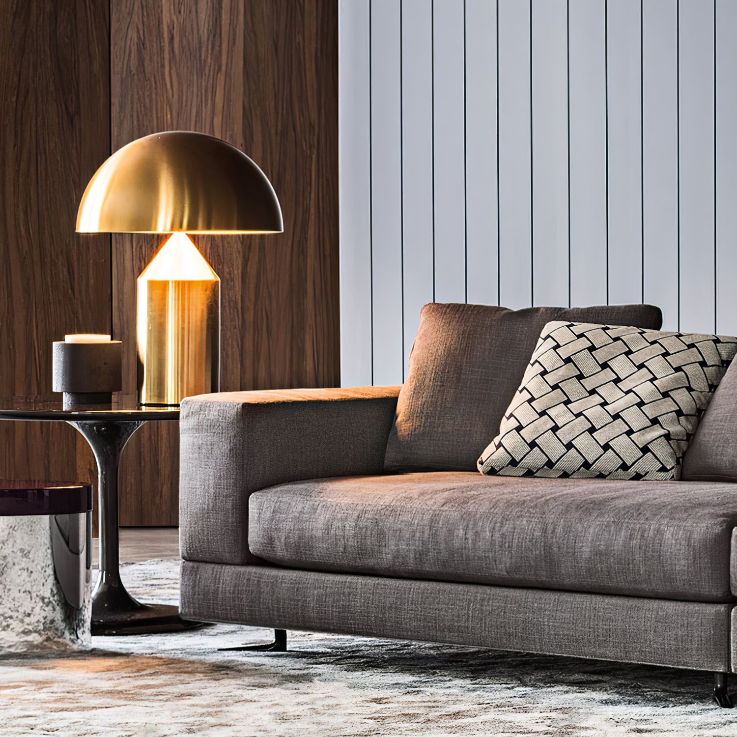 Lampe à poser moderne Sturla en métal Cuivre