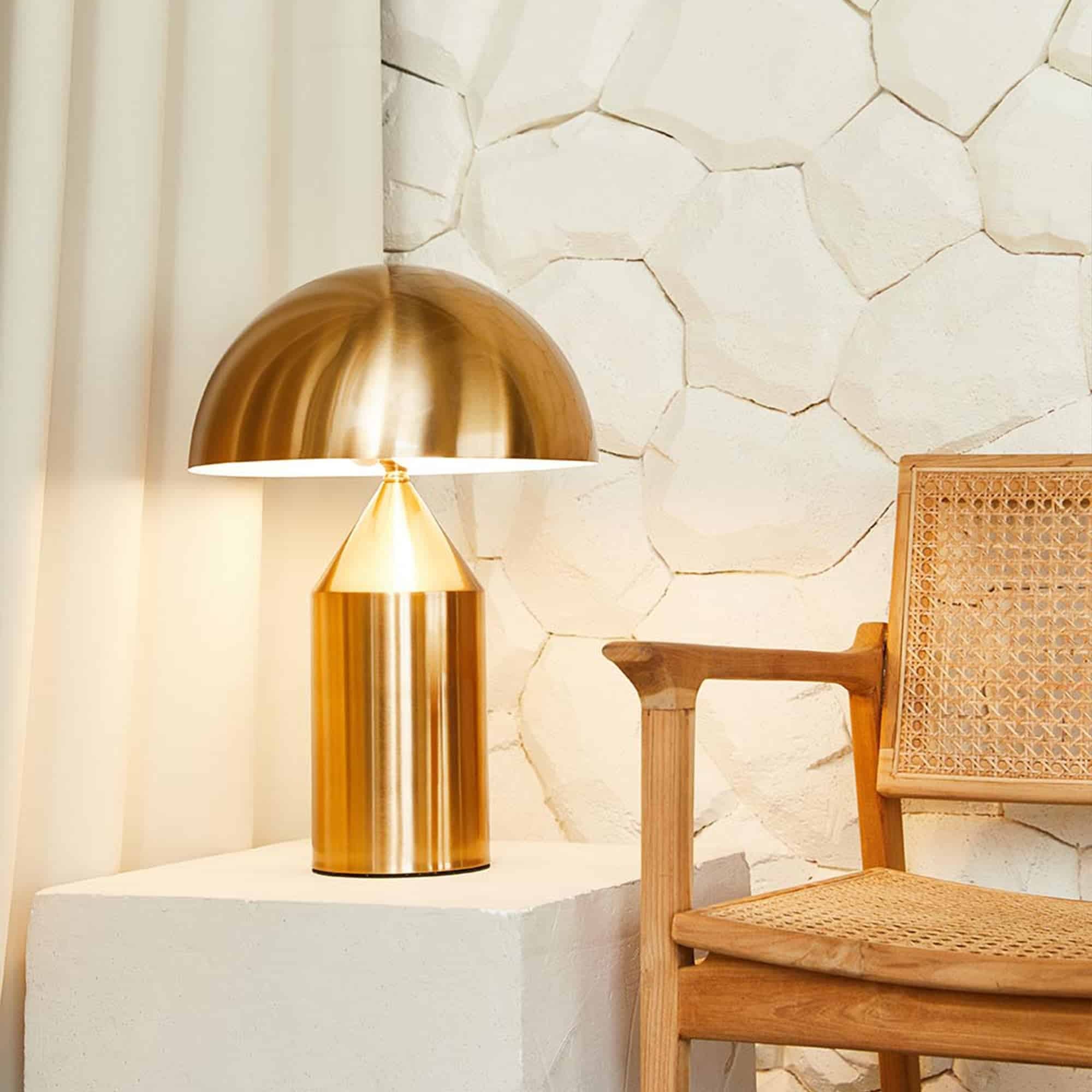 Lampe à poser moderne Sturla en métal Mat noir