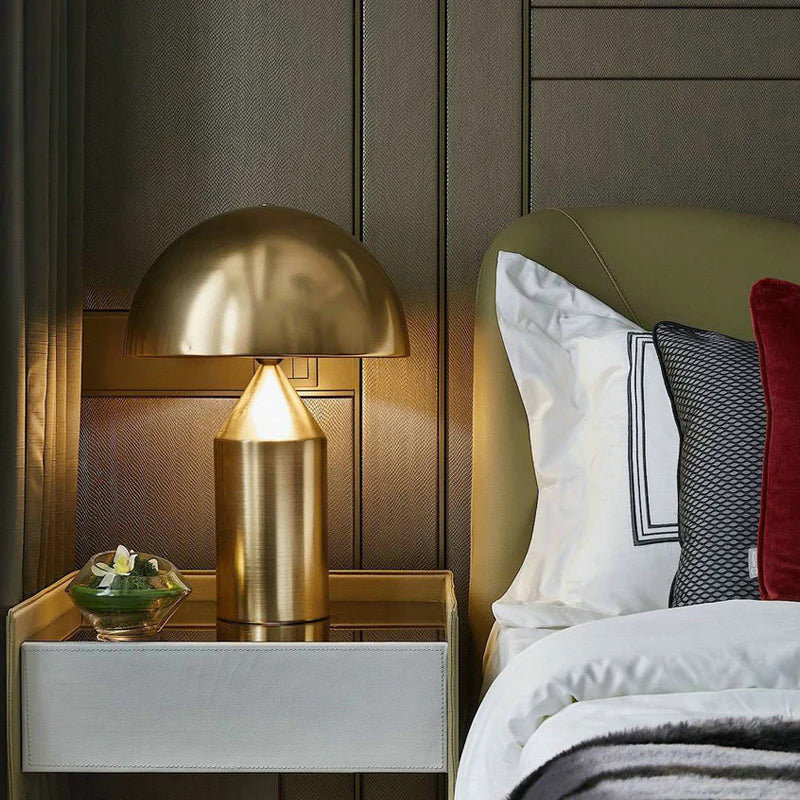 Lampe à poser moderne Sturla en métal Brillant noir
