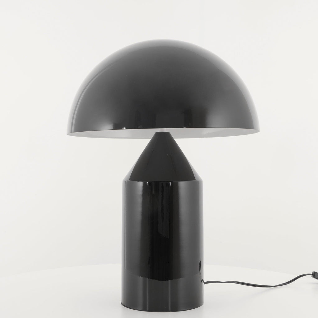 Lampe à poser moderne Sturla en métal Brillant noir