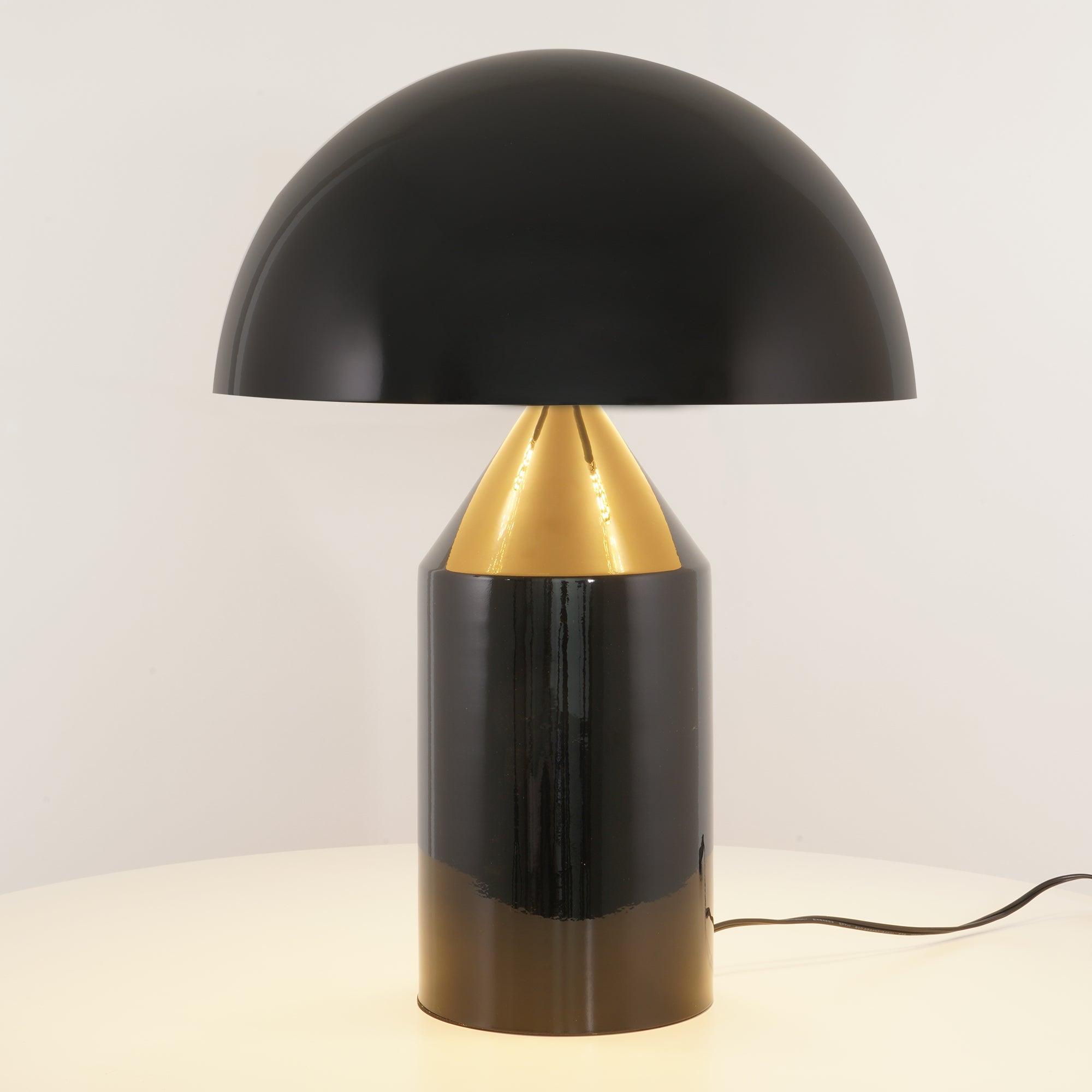 Lampe à poser moderne Sturla en métal Mat noir