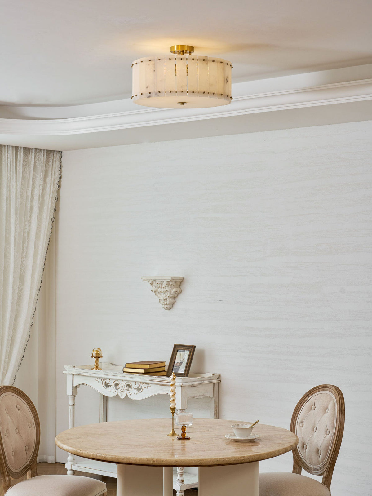 Aurelia Alabaster Ring Ceiling Lamp