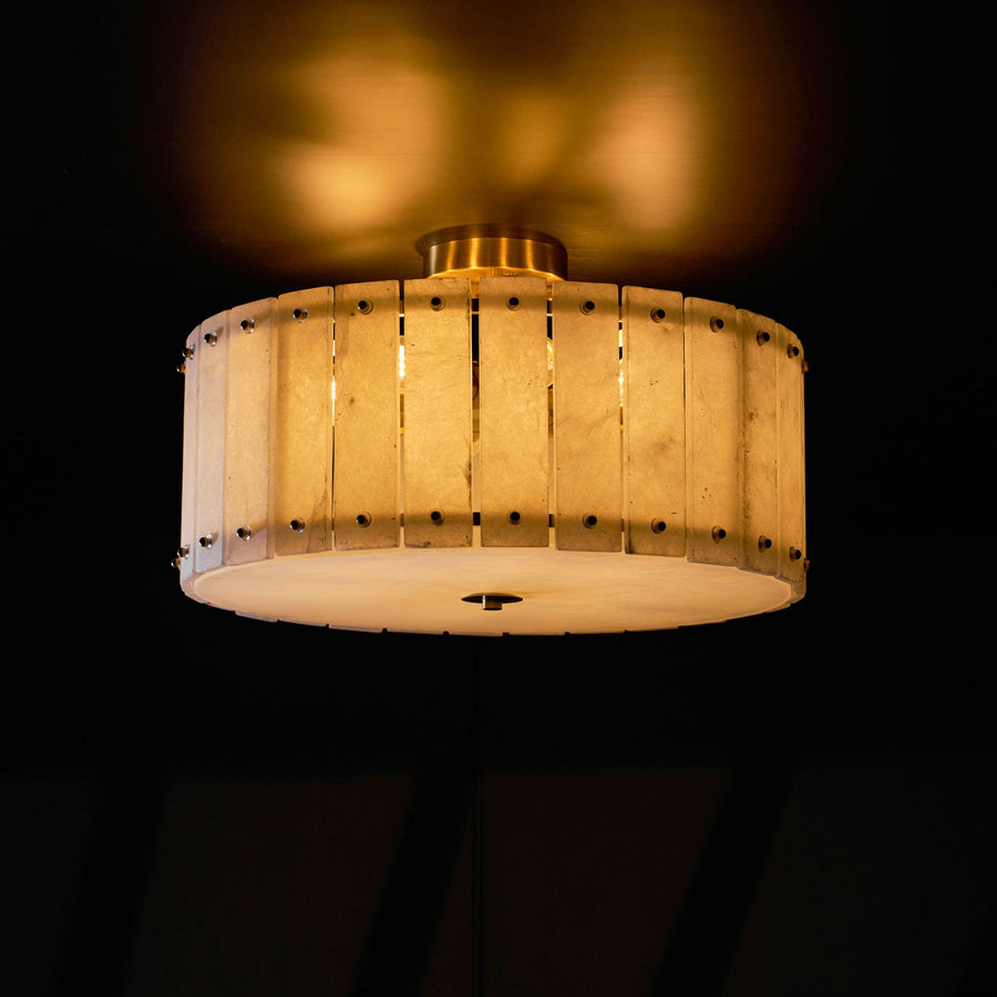 Aurelia Alabaster Ring Ceiling Lamp