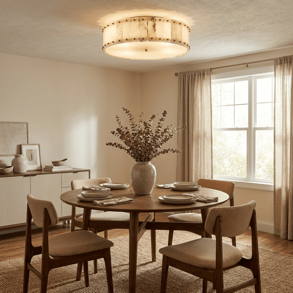 Aurelia Alabaster Ring Ceiling Lamp