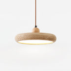 Suspension moderne Esaias en Travertin jaune