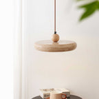 Suspension moderne Esaias en Travertin jaune