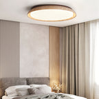 Plafonnier moderne Edmond en Travertin jaune et noyer