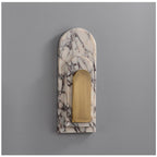 Applique murale moderne Ulysses en Marbre Or et blanc