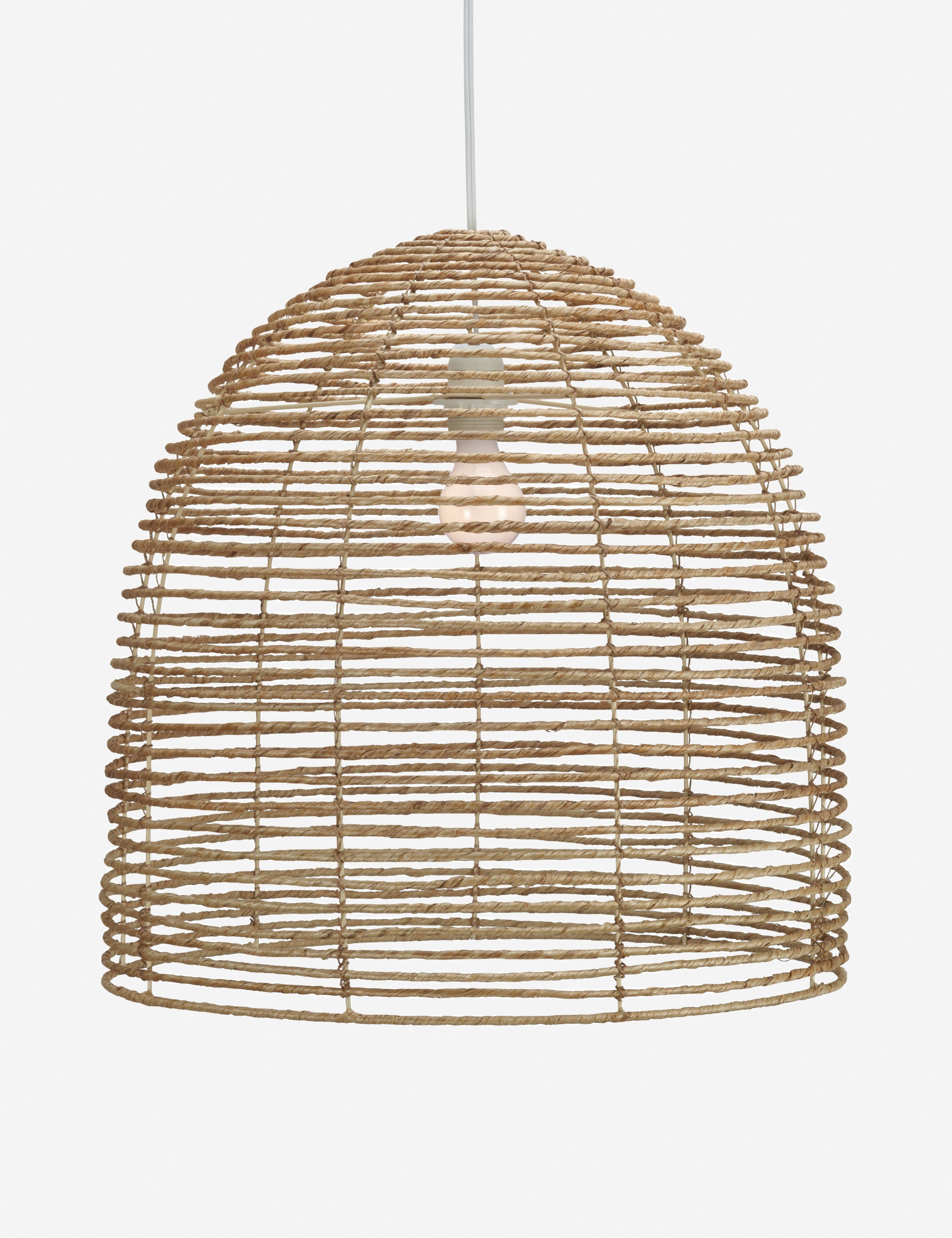 Suspension minimaliste Slim en jute