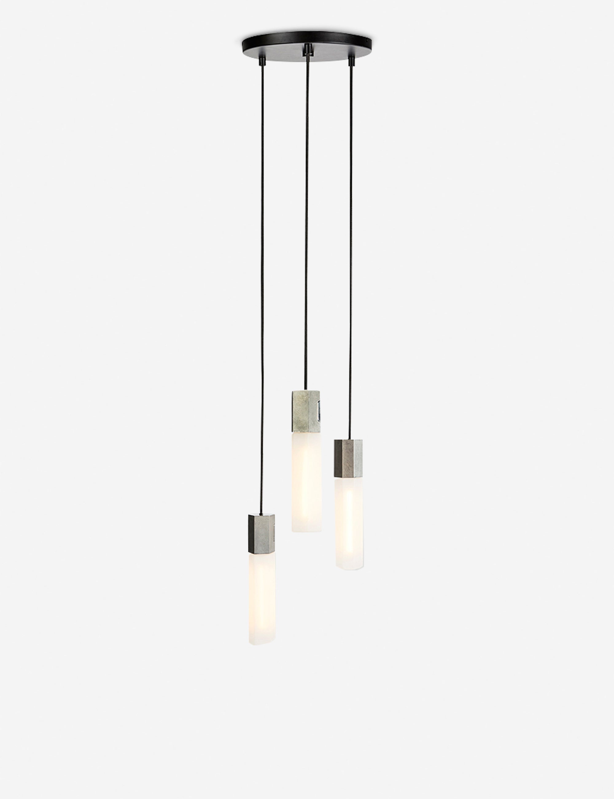 Suspension moderne Asgrimur en acier inoxydable - Acier inoxydable