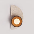 Applique murale moderne Jael en Métal Bois