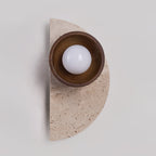 Applique murale moderne Jael en Métal Bois