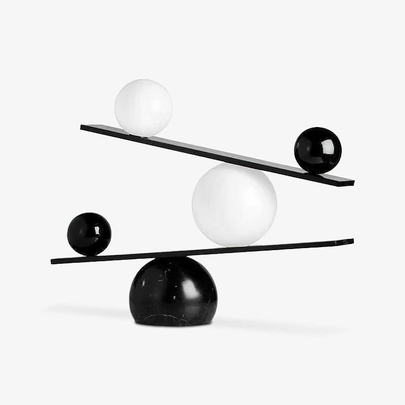 Lampe à poser moderne Voima en Marbre, Verre Doré