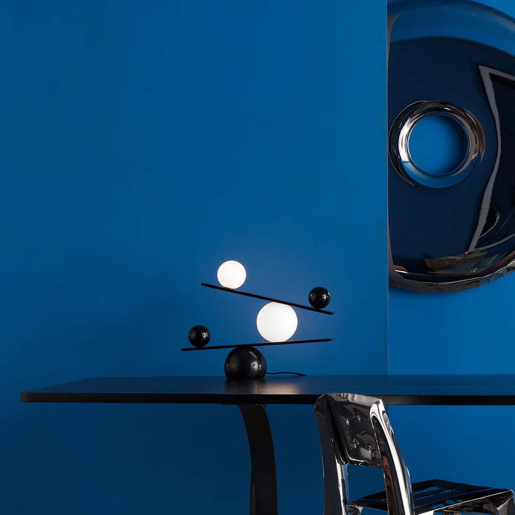 Lampe à poser moderne Voima en Marbre, Verre Doré