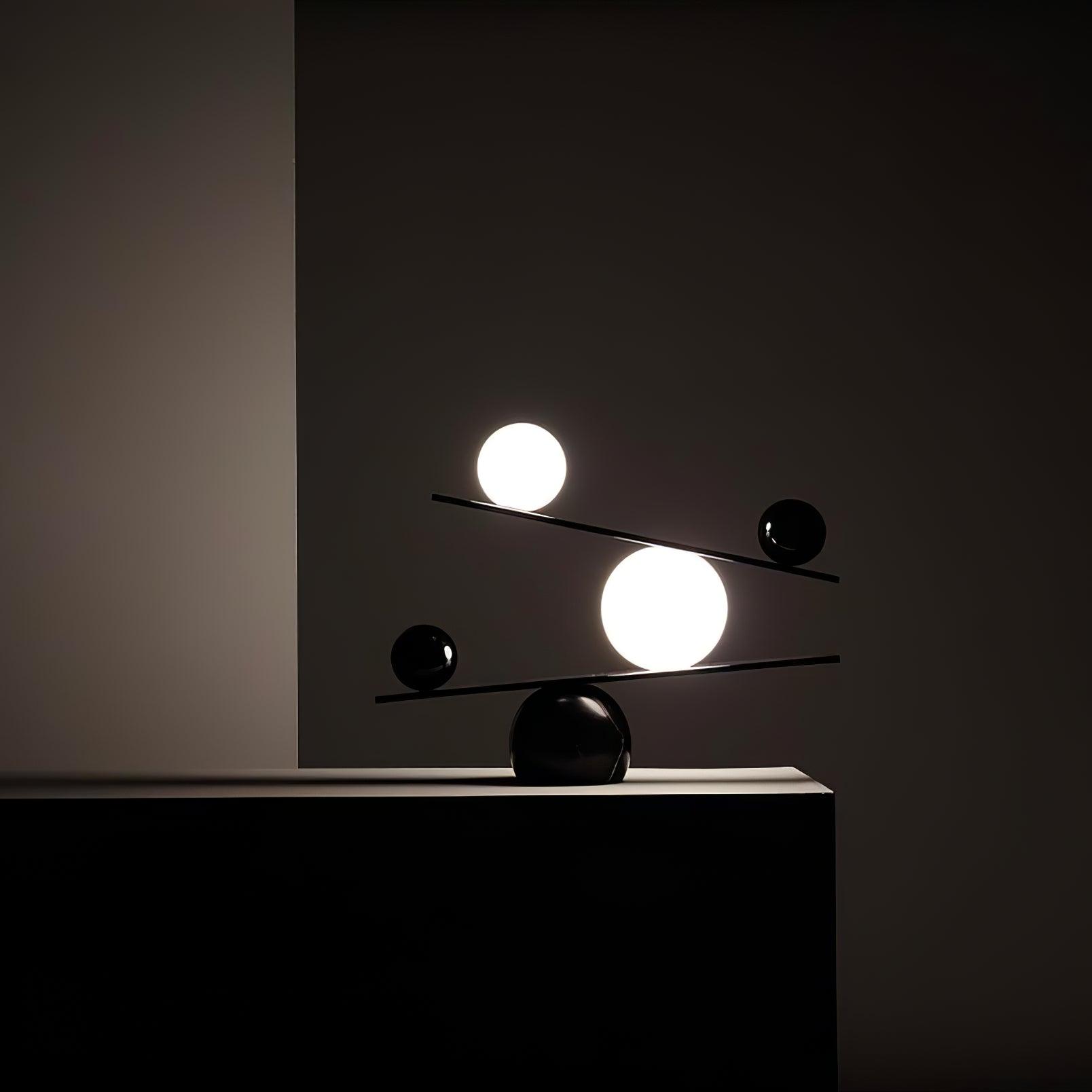 Lampe à poser moderne Voima en Marbre, Verre Noir