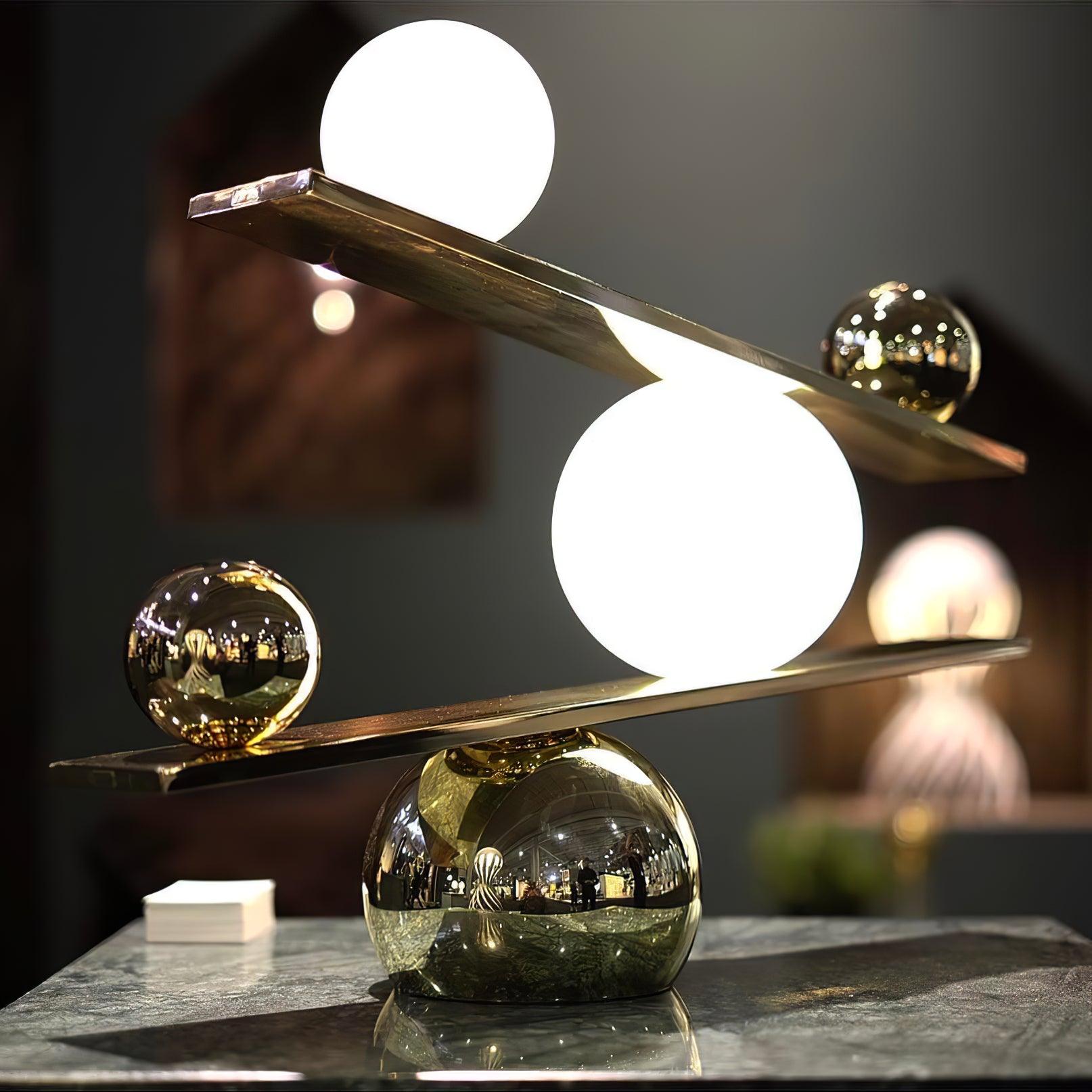 Lampe à poser moderne Voima en Marbre, Verre Noir