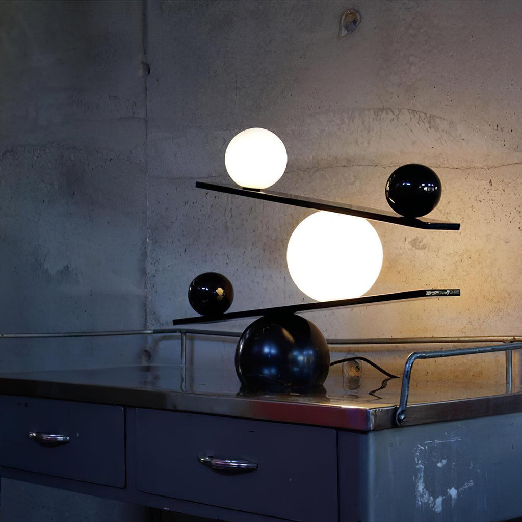 Lampe à poser moderne Voima en Marbre, Verre Noir