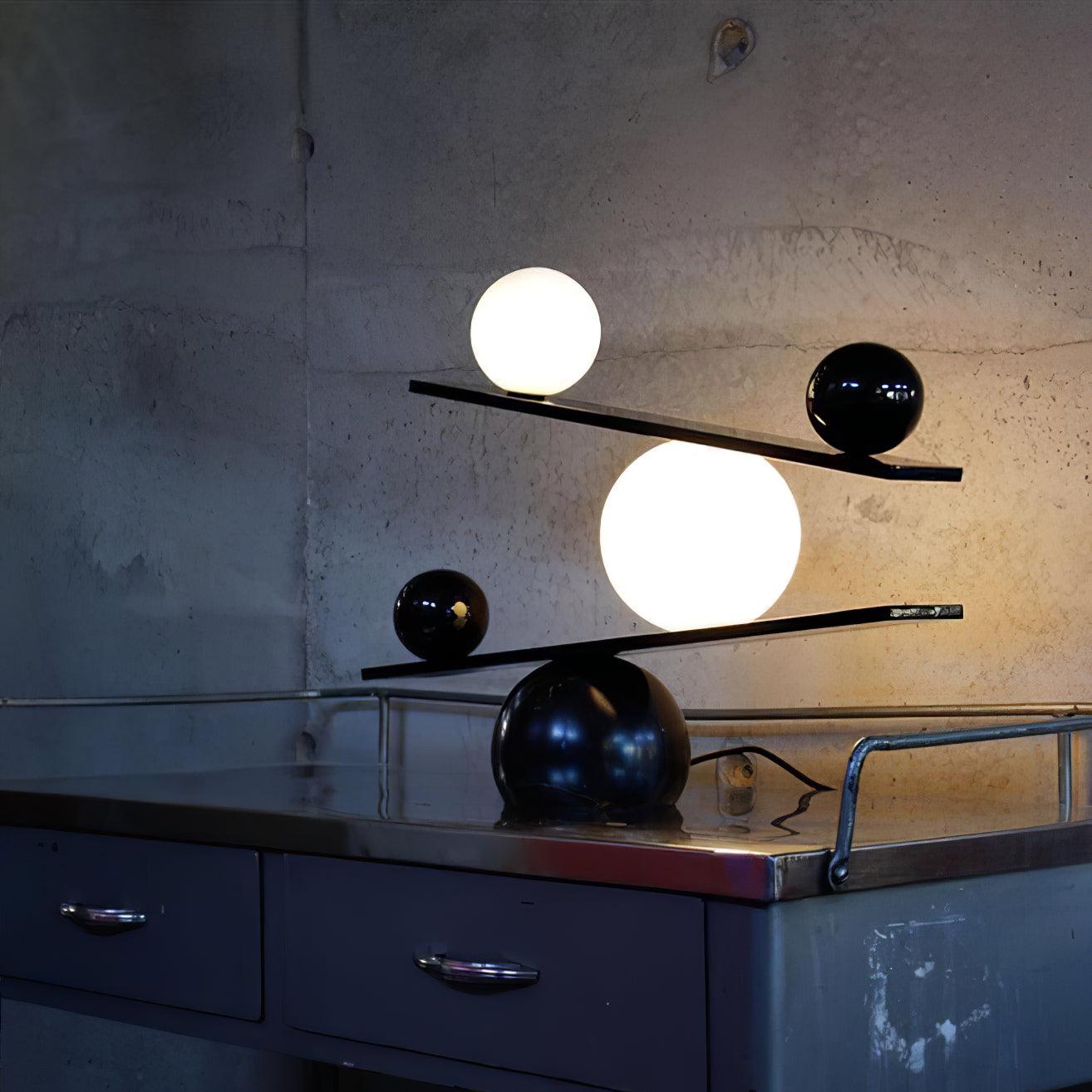 Lampe à poser moderne Voima en Marbre, Verre Noir