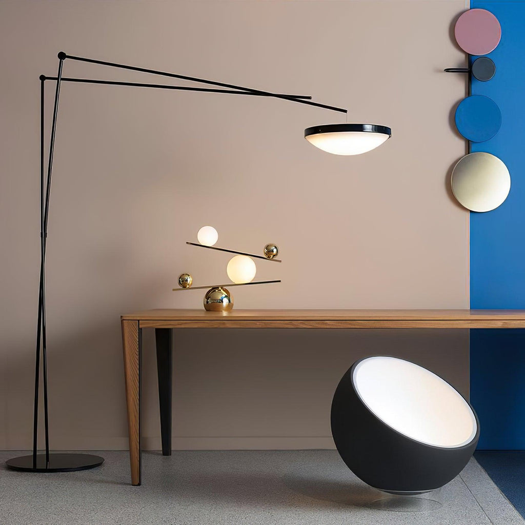 Lampe à poser moderne Voima en Marbre, Verre Noir