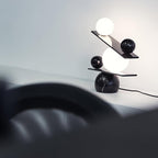 Lampe à poser moderne Voima en Marbre, Verre Noir