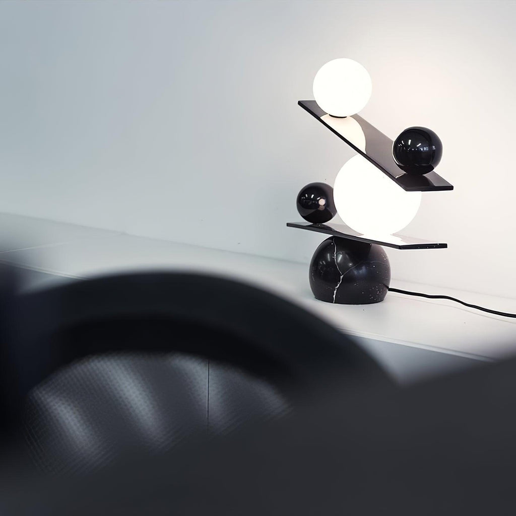 Lampe à poser moderne Voima en Marbre, Verre Doré