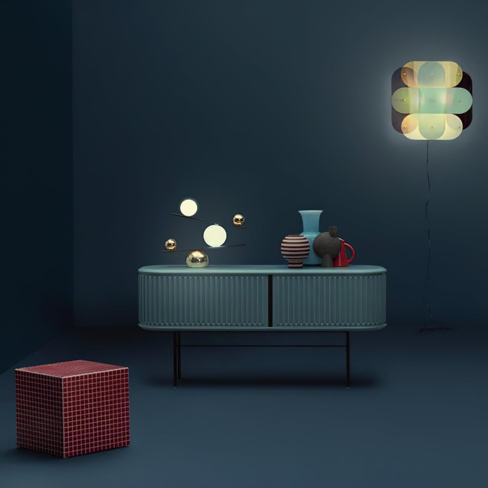Lampe à poser moderne Voima en Marbre, Verre Noir