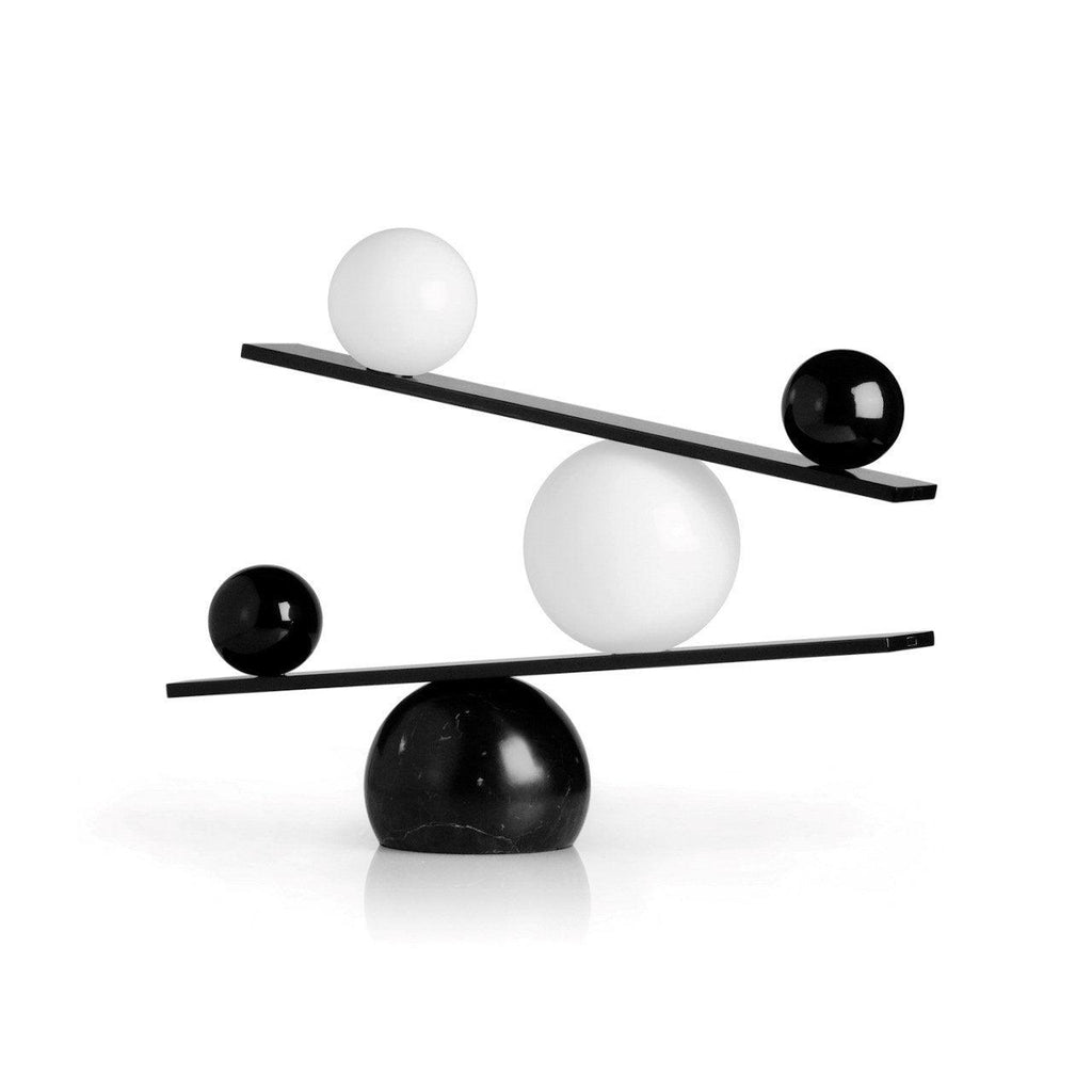 Lampe à poser moderne Voima en Marbre, Verre Noir