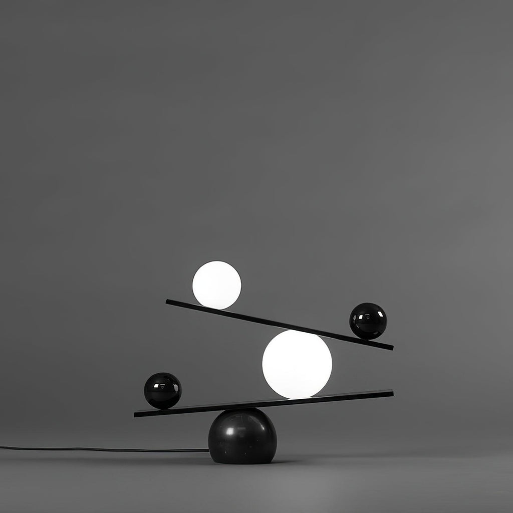 Lampe à poser moderne Voima en Marbre, Verre Noir